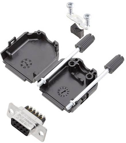 Amphenol L17DPPK25-BK+L77DB25SST D-SUB Buchsenleisten-Set 180° Polzahl (num): 25 Schrauben 1St. von Amphenol