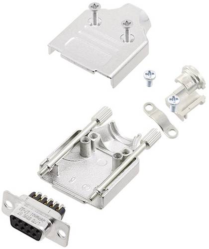 Amphenol L17MHDM09+L77DE09SST D-SUB Buchsenleisten-Set 180° Polzahl (num): 9 Schrauben 1St. von Amphenol