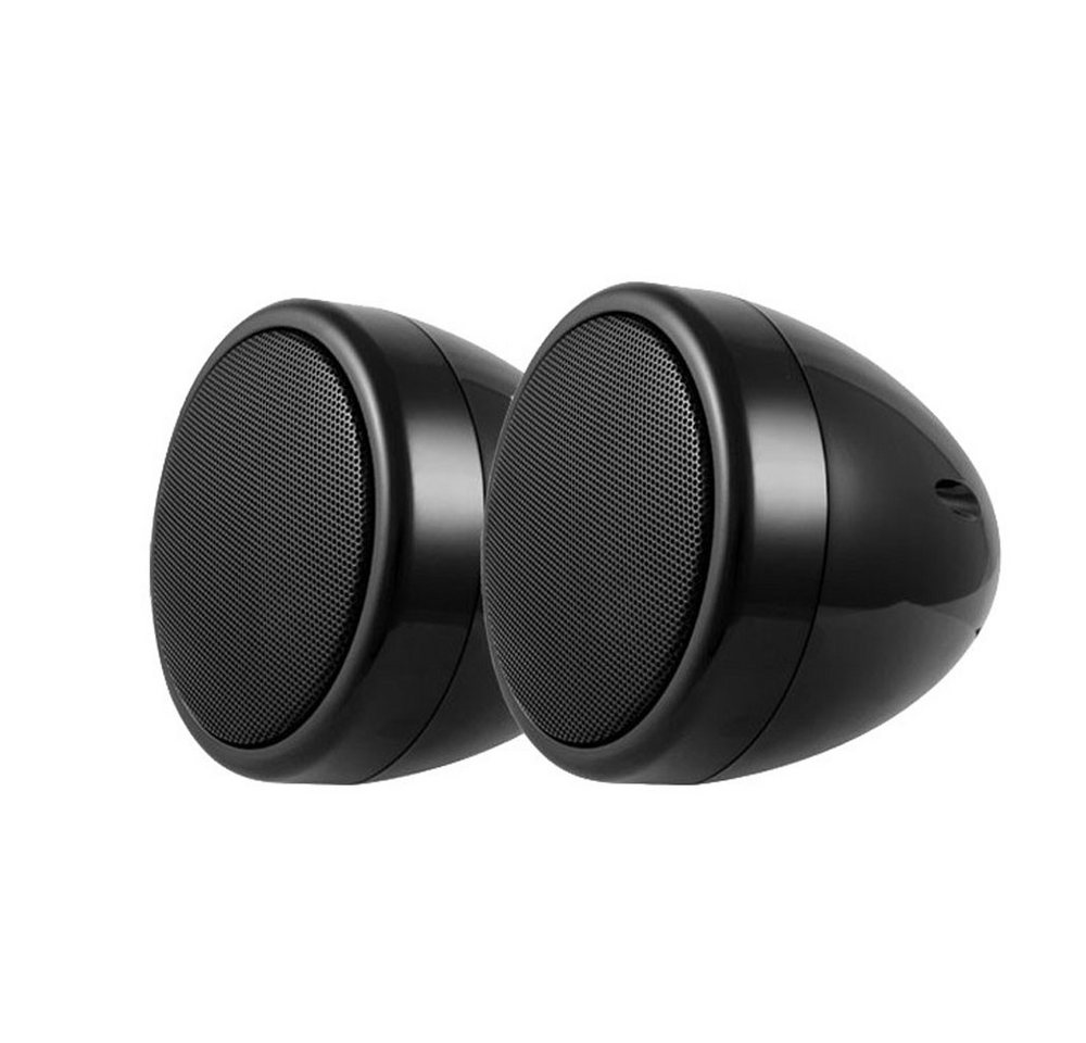 Ampire Aufbaulautsprecher QX75-BLK, 7cm, schwarz Paar Auto-Lautsprecher (cm) von Ampire
