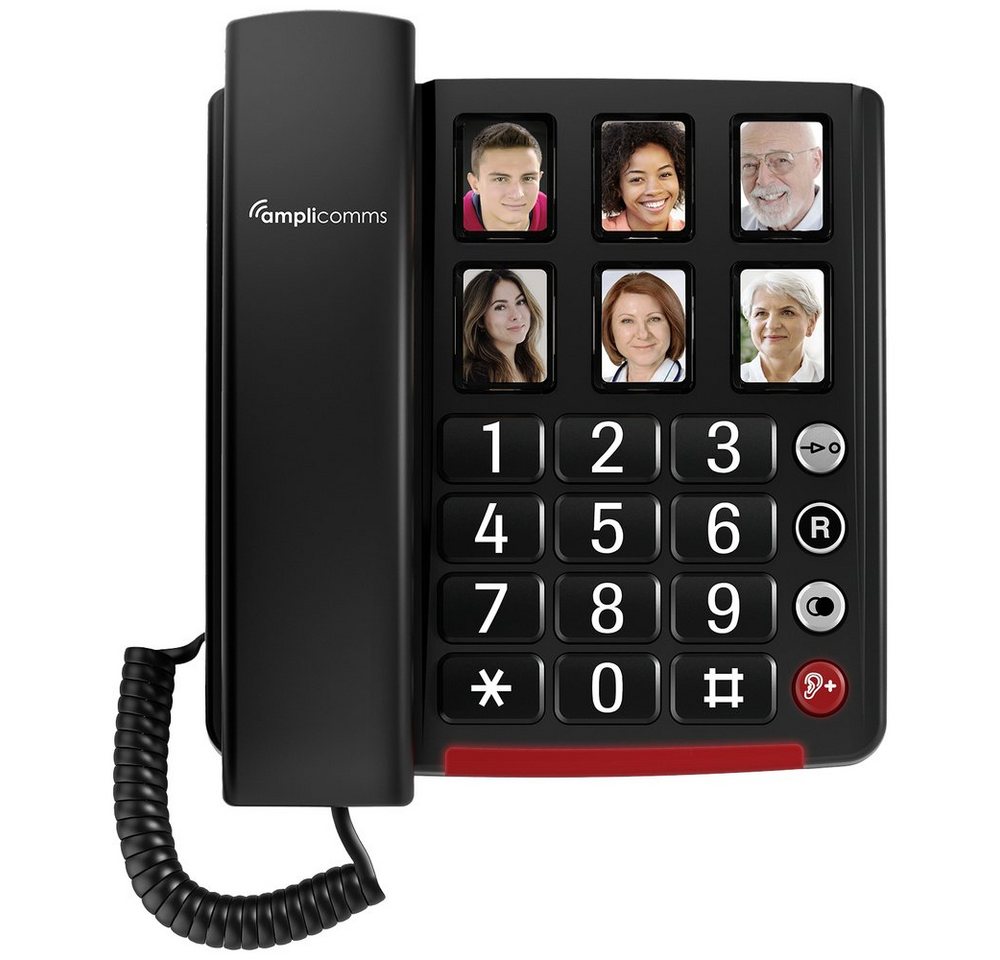 Amplicomms Amplicomms BigTel 40 Schnurgebundenes Seniorentelefon Foto-Tasten, fü Seniorentelefon Amplicomms Amplicomms BigTel 40 Schnurgebundenes Seniorentelefon Foto-Tasten, fü Seniorentelefon von Amplicomms