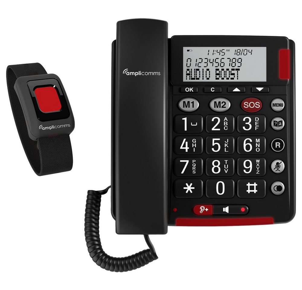 Amplicomms Amplicomms BigTel 50 Alarm Plus Schnurgebundenes Seniorentelefon für Seniorentelefon Amplicomms Amplicomms BigTel 50 Alarm Plus Schnurgebundenes Seniorentelefon für Seniorentelefon von Amplicomms