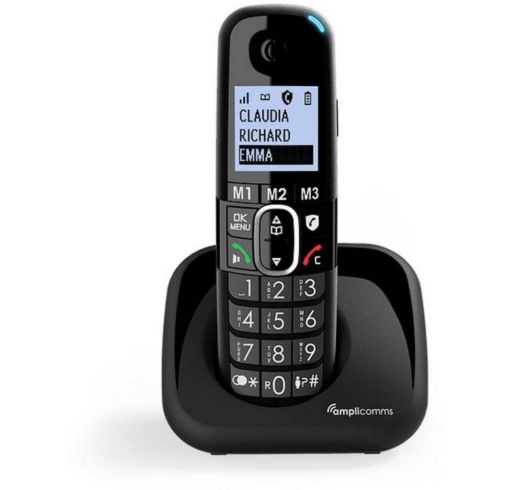 Amplicomms BigTel 1500 - Dect Mobilteil - Telefon - schwarz DECT-Telefon Amplicomms BigTel 1500 - Dect Mobilteil - Telefon - schwarz DECT-Telefon von Amplicomms