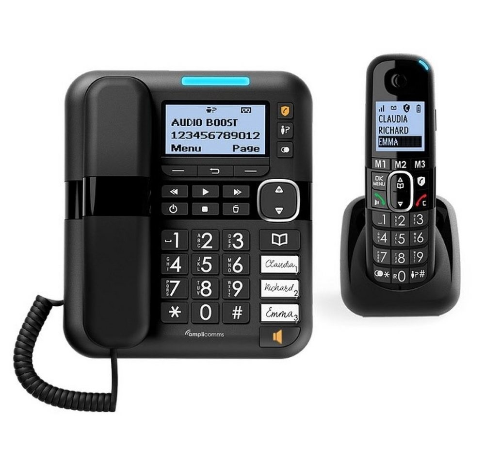 Amplicomms BigTel 1580 Combo - Telefon - schwarz Kabelgebundenes Telefon Amplicomms BigTel 1580 Combo - Telefon - schwarz Kabelgebundenes Telefon von Amplicomms