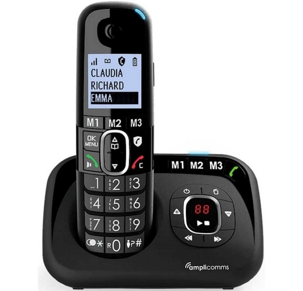 Amplicomms BigTel 1580 - Telefon - schwarz Schnurloses DECT-Telefon Amplicomms BigTel 1580 - Telefon - schwarz Schnurloses DECT-Telefon von Amplicomms