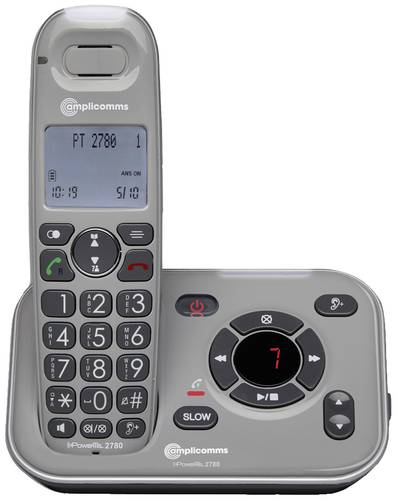 Amplicomms PowerTel 2780 DECT Mobilteil Grau von Amplicomms