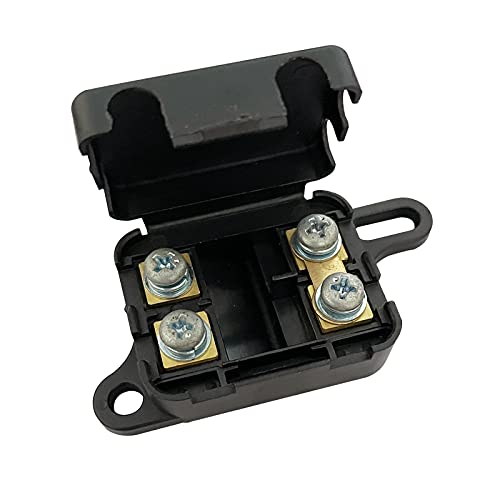Mini ANL Sicherungshalter, Amper 2 Wege In Line MANL Sicherungskasten für Car Audio Verstärker Wechselrichter MANL Sicherung und mehr (ohne Sicherung, 1er Pack) von Ampper