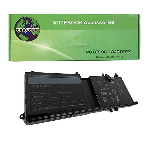Amsahr 9NJM1-02 Ersatzakku Dell 9NJM1, ALW17C-R1748, ALW17C-D1748, ALW17C-D2738, Alienware 15 R3 (11.4V, 99Wh, 8333mAh, 9 Zellen) schwarz von Amsahr