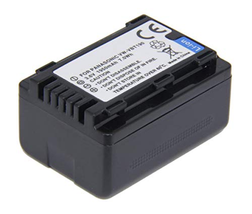 Amsahr Digital Replacement Battery for Panasonic VW-VBT190, HC-V Series HC-V110, HC-V130, V160, V180 von Amsahr