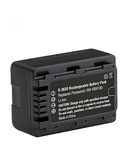 Amsahr Digital Replacement Camera and Camcorder Battery for Panasonic VW-VBK180, VW-VBK180K von Amsahr