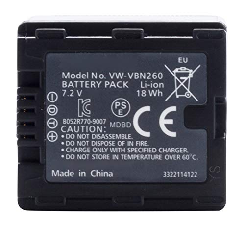 Amsahr Digital Replacement Camera and Camcorder Battery for Panasonic VW-VBN260, VW-VBN130 Amsahr Digital Replacement Camera and Camcorder Battery for Panasonic VW-VBN260, VW-VBN130 von Amsahr