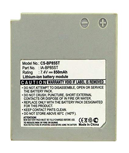 Amsahr Digital Replacement Camera and Camcorder Battery for Samsung IA-BP85ST, SC-MX10P von Amsahr