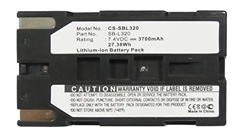 Amsahr Digital Replacement Camera and Camcorder Battery for Samsung SB-L320, SC-W80, SCW87 von Amsahr