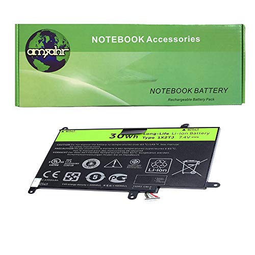 amsahr 1X2TJ-05 Ersatz Batterie für Dell ST(V845ST02CN), Tablet ST10, 06TYC2, CS-DET010NB (Umfassen Mini Optische Maus), 7.4V, 4050 mAh/30 Wh, 6 Cell schwarz von Amsahr