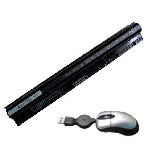 amsahr 3451-05 Ersatz Batterie für Dell 3451, 143000 3458, 145000 5458 (2200mAh, 14.8V, 4-Cells) - Umfassen Mini Optische Maus schwarz von Amsahr