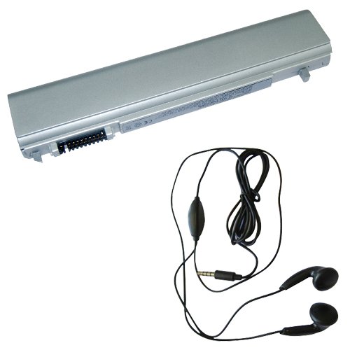 amsahr 3612-03 Ersatz Batterie für Toshiba 3612, R505, R600, R600-101, R600-102, R600-108 - Umfassen Stereo Ohrhörer schwarz von Amsahr