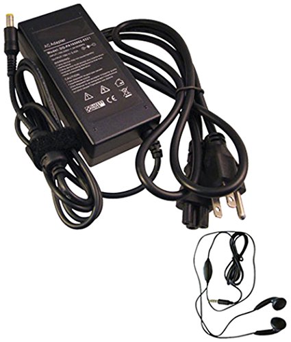 amsahr ACER19V3.42A65W1.7MM-03 Ersatz AC Power Adapter für Acer 19V, 3.42A, 65W, LC-ADT01-003 Li Shin 0335A1965 - Umfassen Stereo Ohrhörer schwarz von Amsahr