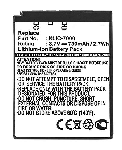 amsahr BT-KDKKLIC7000-1CT Digital-Ersatz-Kamera und Camcorder-Akku Grau von Amsahr