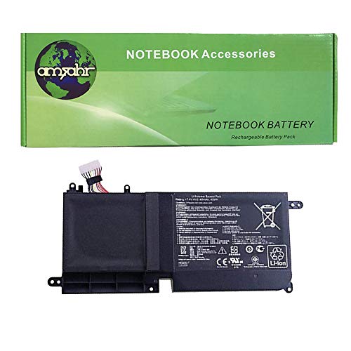 amsahr C22UX42-02 Ersatz Batterie für Asus C22-UX42, UX42, Zen Book schwarz von Amsahr