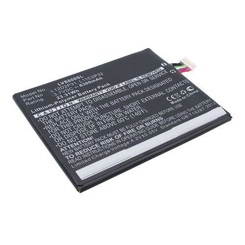 amsahr L11C2P31-02 Ersatz Batterie für Lenovo S6000 (3.7V, 6300mAh, 23.31Wh) schwarz von Amsahr