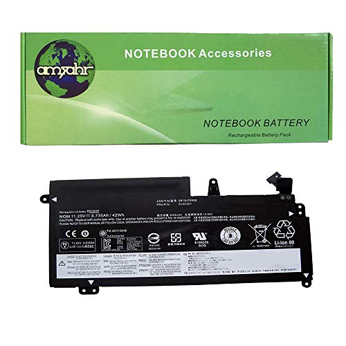 amsahr LENSB10J78998-02 Ersatz Batterie für Lenovo SB10J78998, Lenovo ThinkPad New S2 20GUA004CD, S2 20GUA005CD (11.25 V, 3735mAh, 42Wh) schwarz von Amsahr