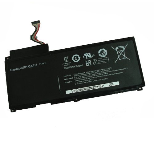 amsahr QX411-02 Ersatz Batterie für Samsung QX411, AA-PN3NC6F schwarz von Amsahr