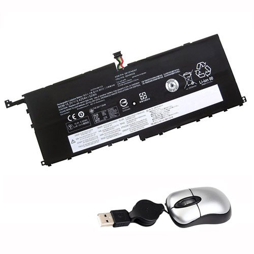 amsahr SB10F46467-05 Ersatz Batterie für Lenovo SB10F46467, 00HW029, 01AV409 (15.2V, 52Wh), Umfassen Mini Optische Maus schwarz von Amsahr