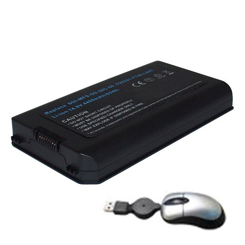 amsahr X9510-05 Ersatz Batterie für Fujitsu X9510, X9515, X9525, S26391-F746-L600 - Umfassen Mini Optische Maus schwarz von Amsahr