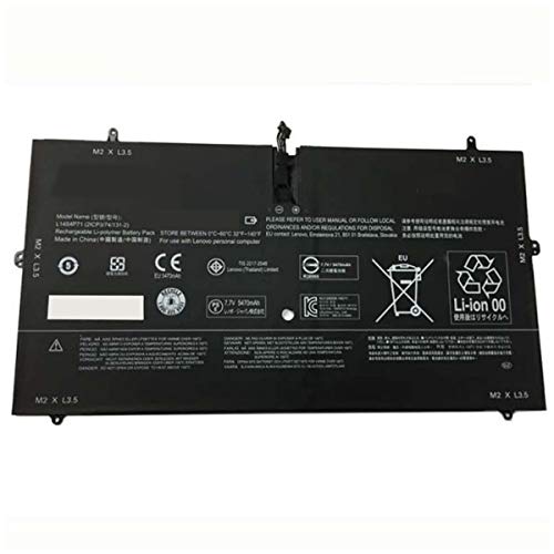 amsahr YOGA3-02 Ersatz Batterie für Dell Lenovo Yoga 3 Pro, I5Y51, 3 Pro-5Y71, 1370 (44Wh, 7.6 V) schwarz von Amsahr