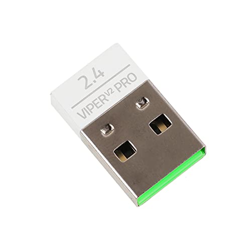 2,4 G USB-Mausempfänger, kabelloser Maus-Adapter, Empfänger für V2-Maus-Empfänger, USB-Empfänger, Adapter, Ersatz, V2 kabelloser Mausempfänger von Amsixo