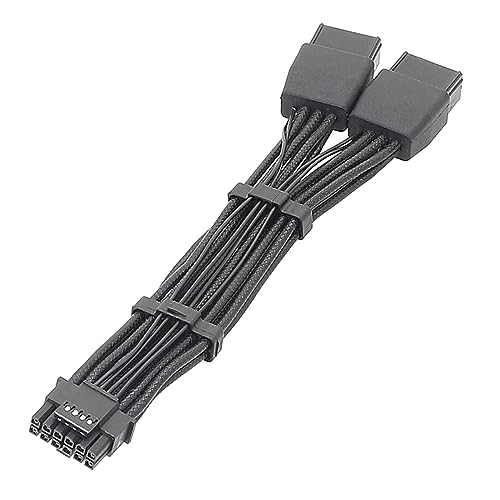 4 x 8-poliger auf 16-poliger Grafikkarten-Netzteil, 4 x 8-poliger Adapter, PCIE 5.0 Line für RTX4090 RTX4080 12VHPWR Serie, 3 x 8 Pin 4 x 8 Pin auf 16 Pin Grafikkarten-Netzteil, 8-polige von Amsixo