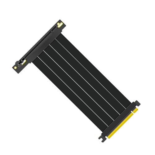 Amsixo Hochleistungs-Grafikkarte PCI-E X 16 Verlängerungskabel PCI Express geschirmter Extender für GPU Vertikale Grafikkarte Verlängerungskabel von Amsixo