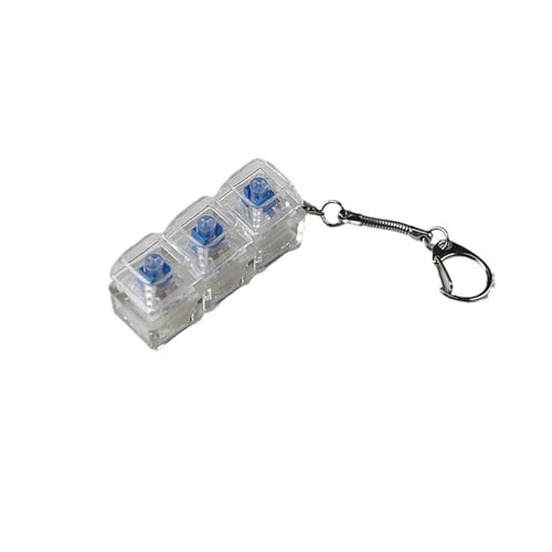 Amsixo Schaltertester, Schalter, Sampler für mechanische Tastatur, 2-Tasten, 3-Tasten, 4-Tasten, Testwerkzeug, Schlüsselanhänger, transparente Acryl-Basis von Amsixo