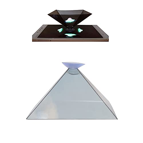 Amsixo Universeller 3D-Hologramm-Projektorständer für Mobiltelefone 360-Grad-Bilder Cartoon-Interaktionsanzeige Projektor von Amsixo