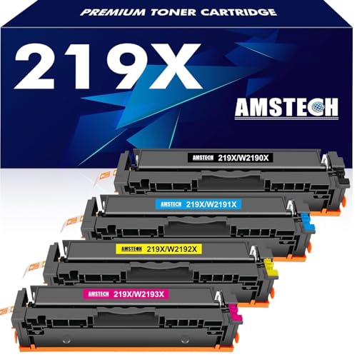 219X 219A MFP 3302FDWG Toner: Kein Chip Kompatible Ersatz für HP 219X 219A für Color Laserjet Pro MFP 3302SDWG 3302FDNG 3302FDW 3302SDW 3302FDN 3202DN 3202DW W2190X Schwarz Cyan Magenta Gelb 4-Pack 219X 219A MFP 3302FDWG Toner: Kein Chip Kompatible Ersatz für HP 219X 219A für Color Laserjet Pro MFP 3302SDWG 3302FDNG 3302FDW 3302SDW 3302FDN 3202DN 3202DW W2190X Schwarz Cyan Magenta Gelb 4-Pack von Amstech
