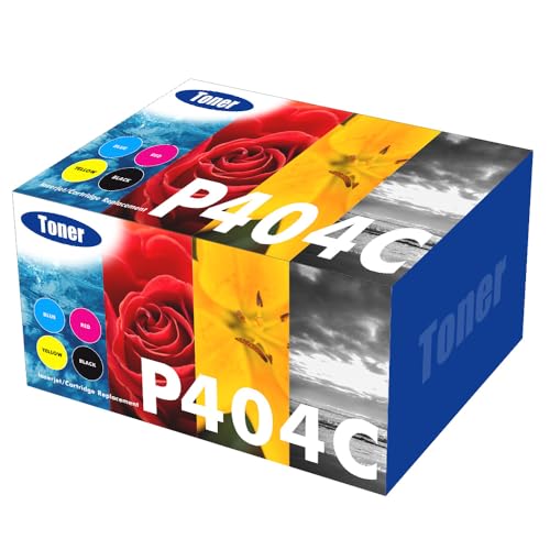 4er-Pack P404C Multipack Toner für Samsung C480W Xpress C480FW C48X C430 C430W C480 C43X CLT-P404C 404S CLT-K404S CLT-Y404S CLT-C404S CLT-M404S CLT-404S K404S Series (Schwarz Cyan Gelb Magenta) von Amstech