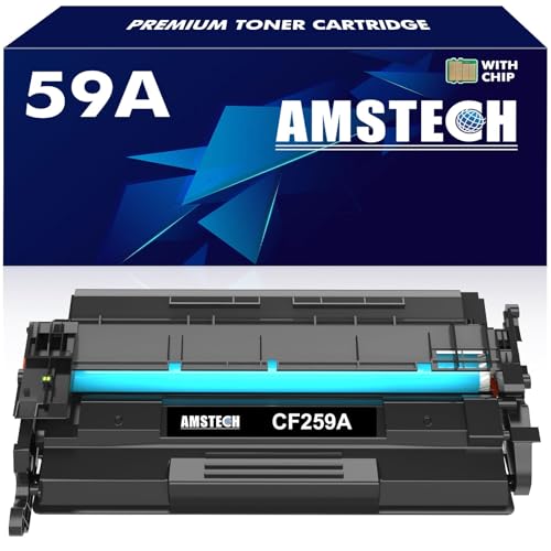 Amstech 59A Mit Chip Kompatibel für HP 59A 59X CF259A CF259X Toner Schwarz Laserjet Pro MFP M428dw M428fdn M428fdw M404dn M404dw M404 M428 M404n M304n M304dn M304 M406 M430 1er-Pack von Amstech