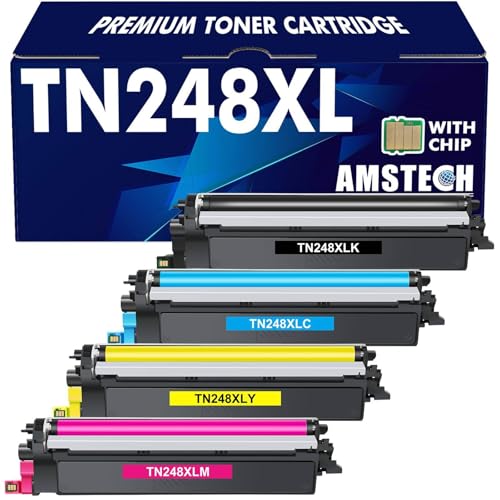 MFC-L3760CDW TN248 TN248XL TN-248 Toner: Kompatible für Brother MFC-L3740CDW TN-248XL MFC-L3740CDWE HL-L3240CDW DCP-L3560CDW TN 248XL 248 MFC-L8390CDW HL-L3240CDW HL-L3240CDW HL-L3220CWE von Amstech
