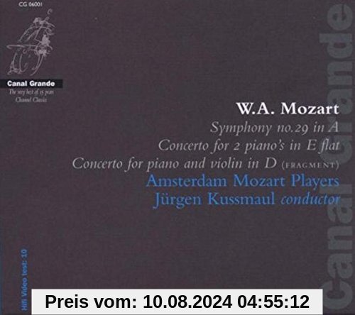 Sinfonie 29 in a/Concerts von Amsterdam Mozart Players