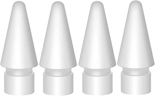 Amtake 4 Stück Hochempfindliche Ersatzspitzen Kompatibel mit Apple Pencil 2. Generation/ 1. Generation/USB C, Spitzen Ersatz Kompatibel mit iPad Pencil von Amtake