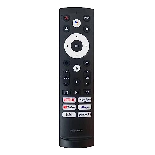 Amtone Ersatz Fernbedienung für Hisense Smart Google TV Modell ERF3V0H mit Sprachsteuerung funktioniert mit TV 43A6H 50A6H 55A6H 65A6H 75A6H 50U6H 55U6H 65U6H 75U6H 65U8H 75U8H Amtone Ersatz Fernbedienung für Hisense Smart Google TV Modell ERF3V0H mit Sprachsteuerung funktioniert mit TV 43A6H 50A6H 55A6H 65A6H 75A6H 50U6H 55U6H 65U6H 75U6H 65U8H 75U8H von Amtone