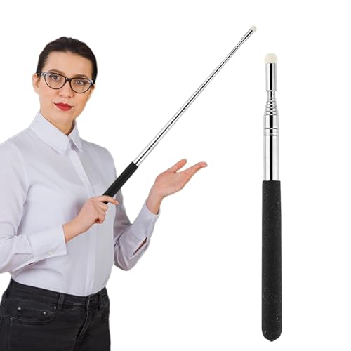 Zeigestab Ausziehbar 100cm Teleskop Zeigestab Zeigestock Lehrer Zeiger Teleskopstab mit Rutschfester Griff Whiteboard Tafel Zeiger Teleskopstock Ausziehbarer Schlagstock für Präsentation von Amusingtao
