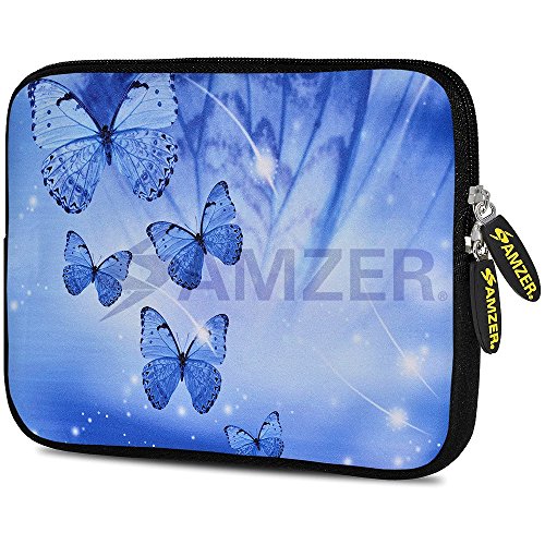 Amzer AMZ5102077 Tablet-Schutzhülle, 7,75 Zoll (19,7 cm), Blauer glitzernder Schmetterling, Stück: 1 von Amzer