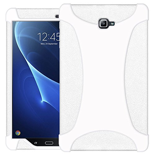 Amzer AMZ98906 Robuste Silikon-Schutzhülle für Samsung Galaxy Tab A 10.1 2016 T580N, T585N, solides Weiß von Amzer