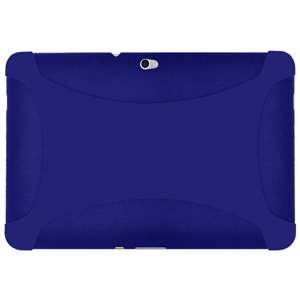 Amzer Exklusive Silikonhülle für Samsung Galaxy Tab 10.1 P7100, blau von Amzer