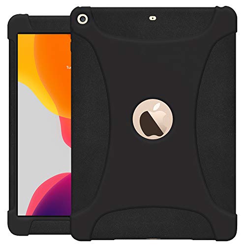 Amzer Robuste Silikonhülle für iPad 10.2, iPad 8. Generation 10,2 Zoll (25,9 cm), Schwarz von Amzer