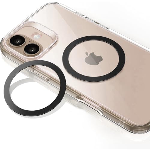 Amzpas 2 Stück Magnet Ring Aufkleber für MagSafe Ring iPhone 16/16e/15/14/13/12/11, Galaxy S24/S23/S21/S20/S10, Universal Metallring Aufkleber(Keine Magnet) von Amzpas