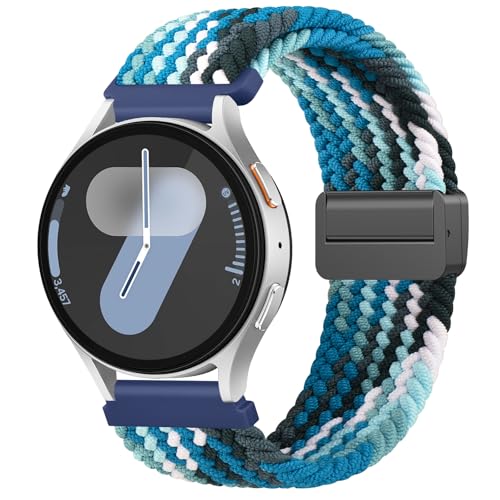 Amzpas 20mm Nylon Armband Kompatibel mit Samsung Galaxy Watch 7/6/5/4/FE 40mm 44mm/ Galaxy 6 Classic/5 Pro/4 Classic Damen Herren, Magnetisch Verschluss Armbänder, Elastisch Geflochtenes Uhrenarmband Amzpas 20mm Nylon Armband Kompatibel mit Samsung Galaxy Watch 7/6/5/4/FE 40mm 44mm/ Galaxy 6 Classic/5 Pro/4 Classic Damen Herren, Magnetisch Verschluss Armbänder, Elastisch Geflochtenes Uhrenarmband von Amzpas