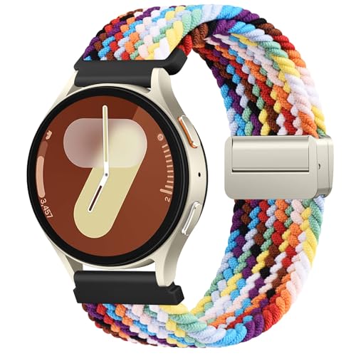 Amzpas 20mm Nylon Armband Kompatibel mit Samsung Galaxy Watch 7/6/5/4/FE 40mm 44mm/ Galaxy 6 Classic/5 Pro/4 Classic Damen Herren, Magnetisch Verschluss Armbänder, Elastisch Geflochtenes Uhrenarmband Amzpas 20mm Nylon Armband Kompatibel mit Samsung Galaxy Watch 7/6/5/4/FE 40mm 44mm/ Galaxy 6 Classic/5 Pro/4 Classic Damen Herren, Magnetisch Verschluss Armbänder, Elastisch Geflochtenes Uhrenarmband von Amzpas