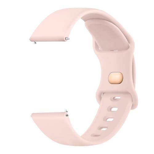 Amzpas Armband für Samsung Galaxy Watch Active 2 40mm 44mm Armband,20mm Neues Silikon Sport Ersatzarmbänder für Samsung Galaxy Watch Active 40mm 44mm Damen Herren (Rosa) von Amzpas