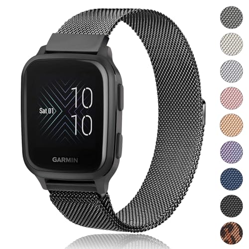 Amzpas Armband kompatibel mit Amazfit GTS 4 Mini/GTS 3 / GTS 2 / GTS 2 Mini/GTS 2e, Edelstahl Metall Ersatzarmband mit Starken Magneten für Amazfit Bip/Bip lite/Bip U Pro/Bip 3 / Bip 3 Pro von Amzpas